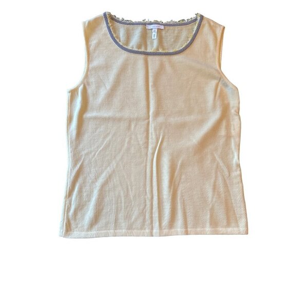 Escada Womens Merino Wool Sleeveless Top Size 36 Yellow - Picture 1 of 6